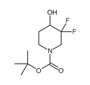 3,3-二氟-4-羟基哌啶-1-羧酸叔丁酯结构式