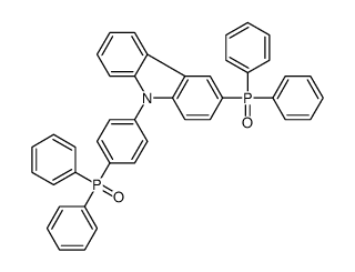3-(二苯基磷酰基)-9-(4-(二苯基磷酰基)苯基)-9H咔唑结构式