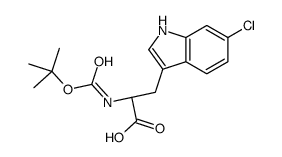 L-N-Boc-6-氯色氨酸结构式