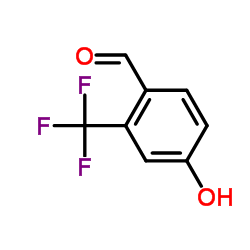 4-Hydroxy-2-(trifluoromethyl)benzaldehyde Structure