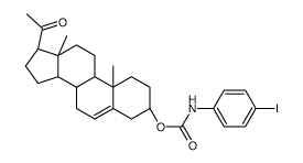 N-(4-iodophenyl)pregnenolone 3-carbamate结构式