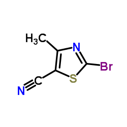 2-Bromo-4-methylthiazole-5-carbonitrile Structure