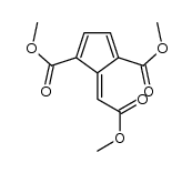dimethyl 2-(2-methoxy-2-oxoethylidene)cyclopenta-3,5-diene-1,3-dicarboxylate Structure