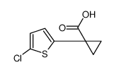 1-(5-氯噻吩-2-基)环丙烷羧酸结构式
