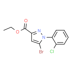 5-BROMO-1-(2-CHLORO-PHENYL)-1H-PYRAZOLE-3-CARBOXYLICACIDETHYLESTER Structure