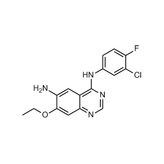 N4-(3-氯-4-氟苯基)-7-乙氧基-4,6-喹唑啉二胺(阿法替尼杂质)结构式