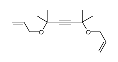 2,5-dimethyl-2,5-bis(prop-2-enoxy)hex-3-yne结构式