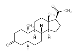 Pregnane-3,20-dione, (5b)- Structure