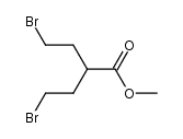 Methyl 1,5-dibromopentane-3-carboxylate结构式