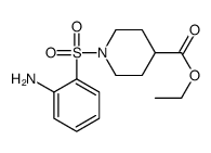 ethyl 1-(2-aminophenyl)sulfonylpiperidine-4-carboxylate结构式