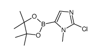 1-甲基-2-氯咪唑-5-硼酸频哪醇酯结构式