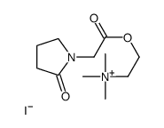 2-(Dimethylamino)ethyl (2-oxo-1-pyrrolidinyl)acetate methiodide Structure