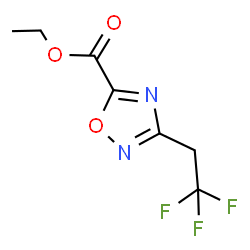 Ethyl 3-(2,2,2-trifluoroethyl)-1,2,4-oxadiazole-5-carboxylate Structure