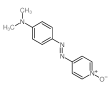 Benzenamine,N,N-dimethyl-4-[2-(1-oxido-4-pyridinyl)diazenyl]- Structure