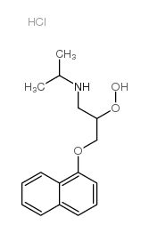 (+)-Hydroxypropranolol Hydrochloride结构式