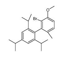 2-Bromo-2',4',6'-triisopropyl-3-methoxy-6-methyl-1,1'-biphenyl Structure