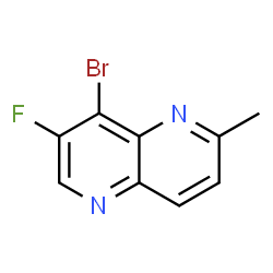 8-Bromo-7-fluoro-2-methyl-1,5-naphthyridine Structure