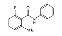 2-氨基-6-氟-N-苯基苯酰胺结构式