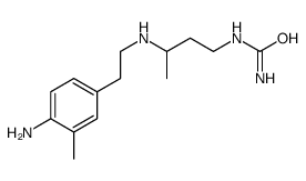 3-[2-(4-amino-3-methylphenyl)ethylamino]butylurea Structure