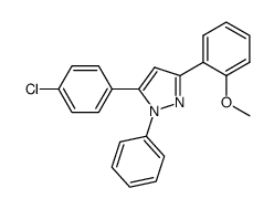 5-(4-chlorophenyl)-3-(2-methoxyphenyl)-1-phenyl-1H-pyrazole Structure