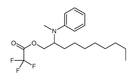 2-(N-methylanilino)decyl 2,2,2-trifluoroacetate结构式