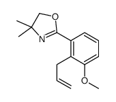 2-(3-methoxy-2-prop-2-enylphenyl)-4,4-dimethyl-5H-1,3-oxazole结构式