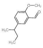 5-butan-2-yl-2-methoxybenzaldehyde Structure