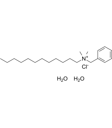 Benzyldodecyldimethylammonium chloride dihydrate structure
