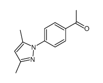 1-[4-(3,5-dimethylpyrazol-1-yl)phenyl]ethanone结构式