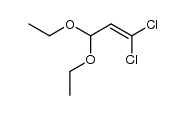 1,1-dichloro-3,3-diethoxy-propene结构式