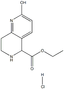 ethyl 2-hydroxy-5,6,7,8-tetrahydro-1,6-naphthyridine-5-carboxylate hydrochloride Structure