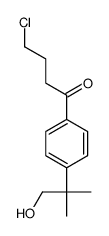 4-chloro-1-[4-(1-hydroxy-2-methylpropan-2-yl)phenyl]butan-1-one结构式