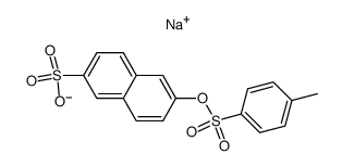 Sodium 6-(4'-methylphenylsulfonyloxy)-naphthalene-2-sulfonate结构式