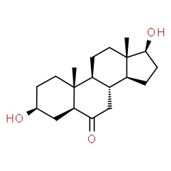 3β,17β-Dihydroxy-5α-androstan-6-one结构式