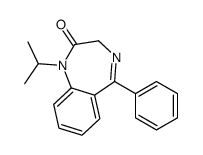5-phenyl-1-propan-2-yl-3H-1,4-benzodiazepin-2-one结构式