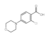 2-CHLORO-4-MORPHOLINOBENZOIC ACID Structure