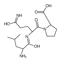 (2S)-1-[(2S)-5-amino-2-[[(2S)-2-amino-4-methylpentanoyl]amino]-5-oxopentanoyl]pyrrolidine-2-carboxylic acid Structure
