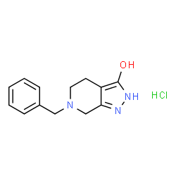 6-苄基-1,2,4,5,6,7-六氢-3H-吡唑[3,4-C]吡啶-3-酮盐酸盐结构式