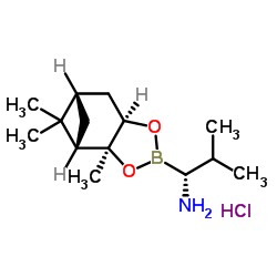 (R)-BoroVal-(+)-Pinanediol-HCl Structure