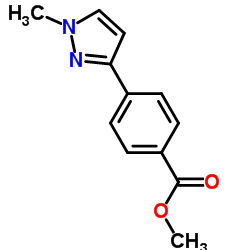 4-(1-甲基-1H-吡唑-3-基)苯甲酸甲酯结构式