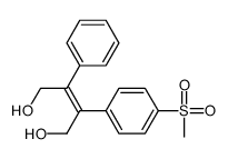 2-(4-methylsulfonylphenyl)-3-phenylbut-2-ene-1,4-diol结构式