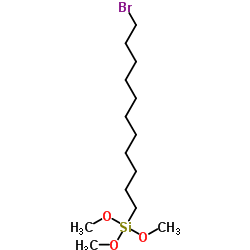 11-溴十一基三甲氧基硅烷结构式