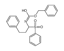 benzyl N-[1-(benzenesulfonyl)-3-phenylpropyl]carbamate结构式