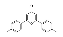 2,6-bis(4-methylphenyl)pyran-4-one结构式