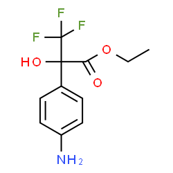 Ethyl 2-(4-aminophenyl)-3,3,3-trifluoro-2-hydroxypropanoate结构式