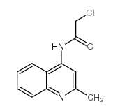 2-chloro-N-(2-methylquinolin-4-yl)acetamide结构式