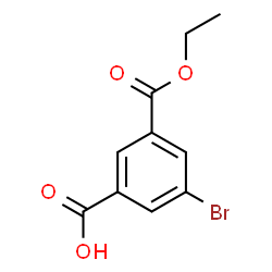 3-溴-5-(乙氧羰基)苯甲酸结构式