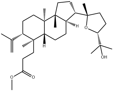 (24S)-20,24-Epoxy-25-hydroxy-3,4-secodammar-4(28)-en-3-oic acid methyl ester结构式