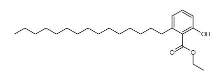 ethyl 6-pentadecylsalicylate结构式