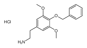 2-(3,5-dimethoxy-4-phenylmethoxyphenyl)ethanamine,hydrochloride Structure